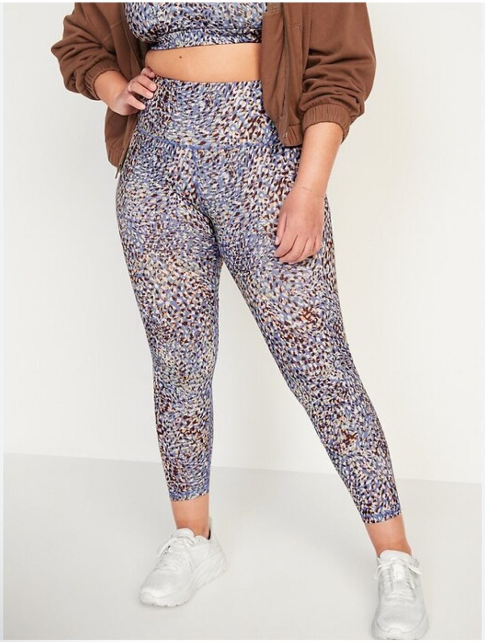 Women’s Funky Old Navy High-waisted 7/8 Power Press Compression Leggings Large